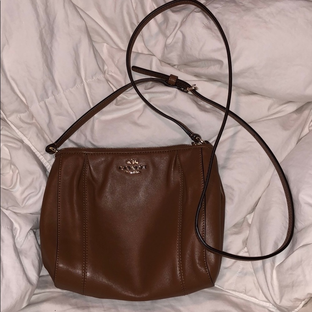 Authentic Coach Cognac Brown purse